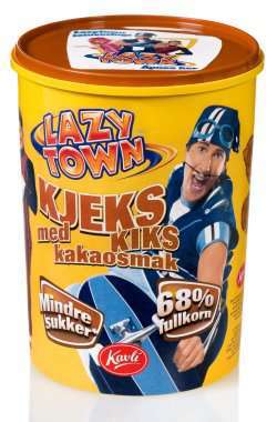 Bilde av Kavli LazyTown barnekjeks med kakao. Bilde av Kavli LazyTown barnekjeks med kakao.