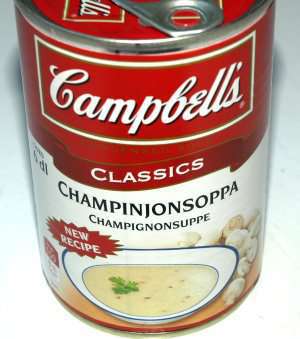 Bilde av Campbells sjampinjongsuppe.