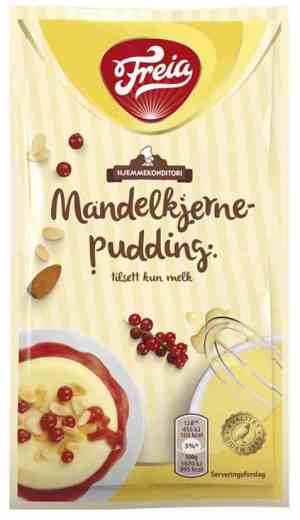 Prøv også Freia mandelkjernepudding.