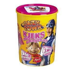 Bilde av Kavli LazyTown fullkornkjeks med Bringebærsmak!.
