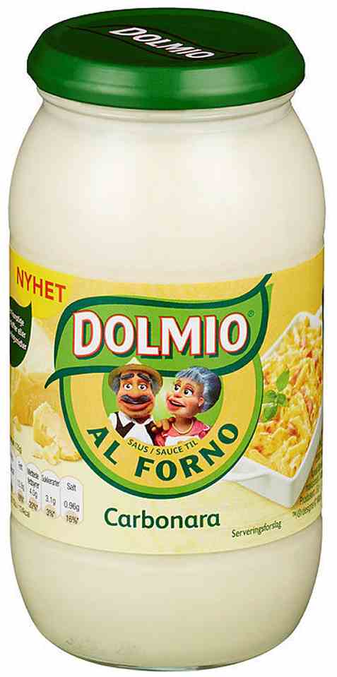 Bilde av Dolmio al forno carbonara. Bilde av Dolmio al forno carbonara.