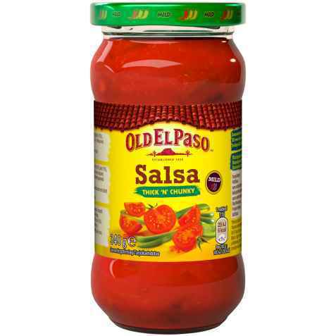 Bilde av Old El Paso Thick ‘n’ Chunky Salsa Mild. Bilde av Old El Paso Thick ‘n’ Chunky Salsa Mild.