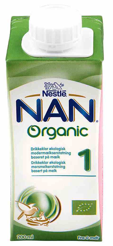 Bilde av Nestle nan 1 drikkeklar økologisk fra fødsel. Bilde av Nestle nan 1 drikkeklar økologisk fra fødsel.