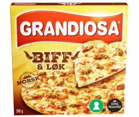 Bilde av Grandiosa Biff og Løk. Bilde av Grandiosa Biff og Løk.