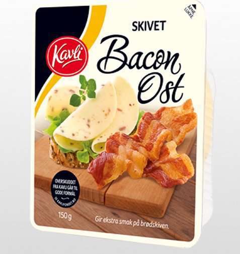 Bilde av Kavli skivet ost med bacon. Bilde av Kavli skivet ost med bacon.