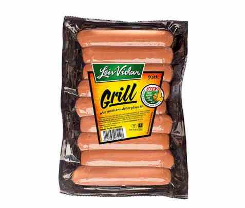 Bilde av Leiv Vidar Grillpølse. Bilde av Leiv Vidar Grillpølse.