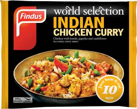 Bilde av Findus indian Chicken Curry. Bilde av Findus indian Chicken Curry.