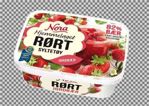Bilde av Nora Rørte Jordbærsyltetøy. Bilde av Nora Rørte Jordbærsyltetøy.
