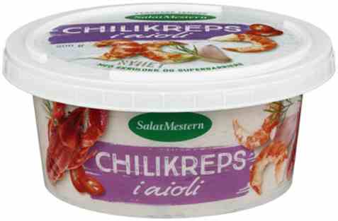 Bilde av Salatmesteren Chilikreps i aioli. Bilde av Salatmesteren Chilikreps i aioli.