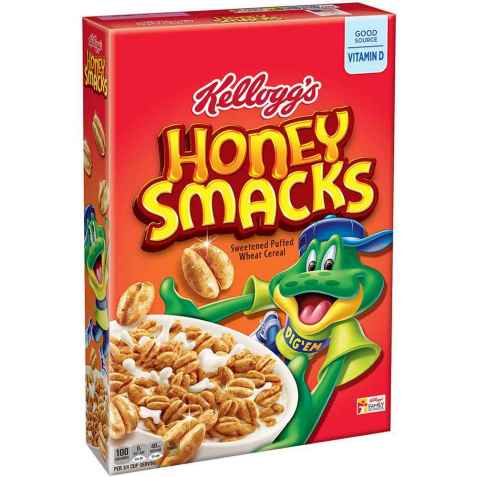 Bilde av Kelloggs honni korn smacks. Bilde av Kelloggs honni korn smacks.