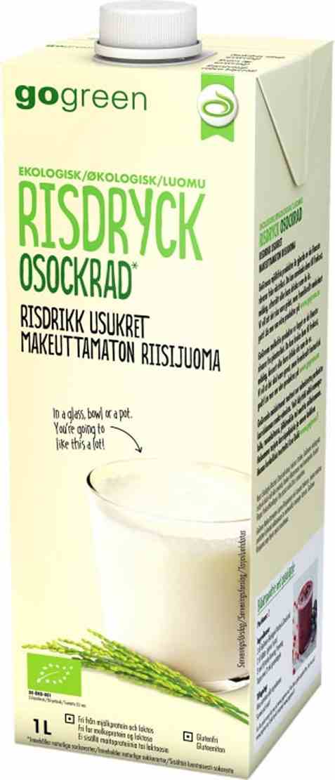 Bilde av GoGreen Økologisk Risdrikk naturell. Bilde av GoGreen Økologisk Risdrikk naturell.