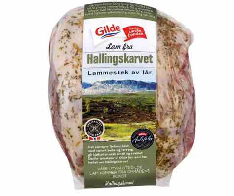 Bilde av Gilde hallingskarvet lammestek av lår. Bilde av Gilde hallingskarvet lammestek av lår.