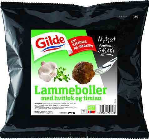 Bilde av Gilde lammeboller med hvitløk og timian. Bilde av Gilde lammeboller med hvitløk og timian.