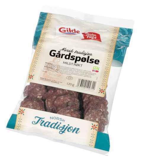 Bilde av Gilde gårdspølse. Bilde av Gilde gårdspølse.