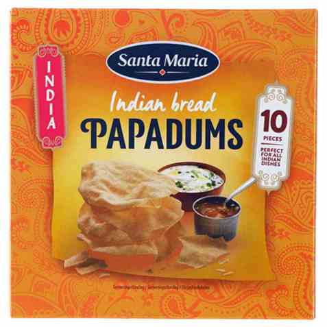 Bilde av Santa Maria Papadums. Bilde av Santa Maria Papadums.