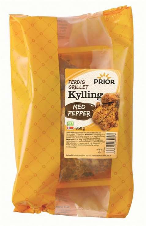 Bilde av Prior stor kylling med pepper grillet. Bilde av Prior stor kylling med pepper grillet.
