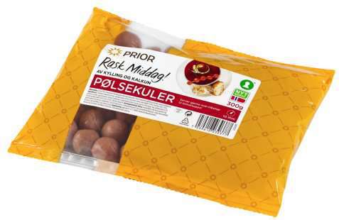 Bilde av Prior pølsekuler kylling og kalkun. Bilde av Prior pølsekuler kylling og kalkun.