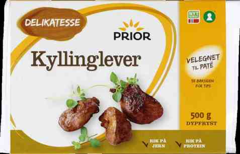 Bilde av Prior kyllinglever. Bilde av Prior kyllinglever.