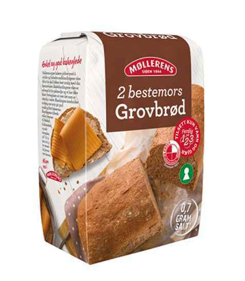 Bilde av Møllerens bestemors grovbrød. Bilde av Møllerens bestemors grovbrød.