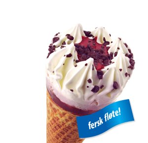 Bilde av Hjem Is Krone-is Jordbær de luxe. Bilde av Hjem Is Krone-is Jordbær de luxe.