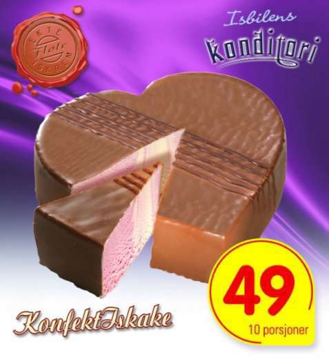Bilde av Isbilen konfektiskake skogsbær. Bilde av Isbilen konfektiskake skogsbær.