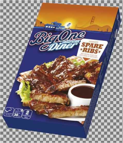 Bilde av Big One American diner Spareribs. Bilde av Big One American diner Spareribs.