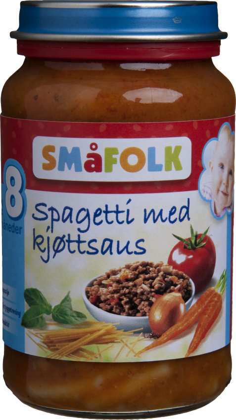 Bilde av Småfolk spagetti med kjøttsaus. Bilde av Småfolk spagetti med kjøttsaus.