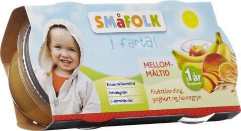 Bilde av Småfolk mellommåltid med fruktblanding, yoghurt og havregryn. Bilde av Småfolk mellommåltid med fruktblanding, yoghurt og havregryn.