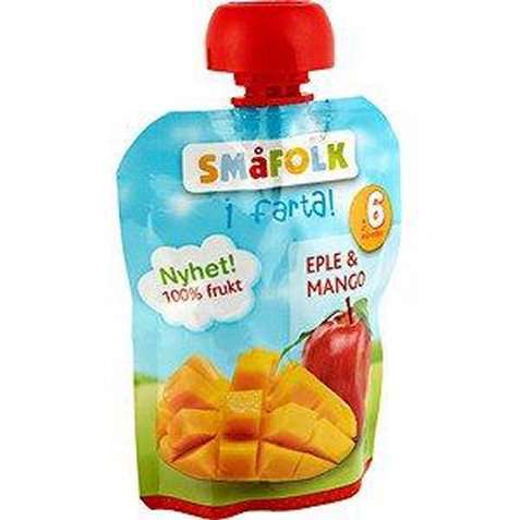Bilde av Småfolk i farta eple og mango. Bilde av Småfolk i farta eple og mango.