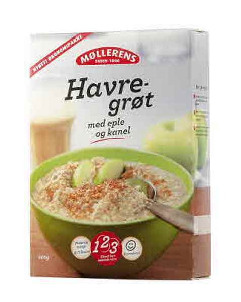 Bilde av Møllerens Havregrøt eple og kanel. Bilde av Møllerens Havregrøt eple og kanel.