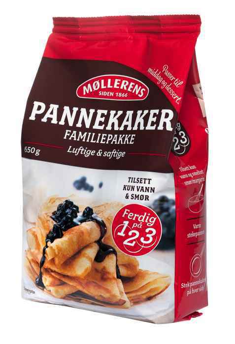 Bilde av Møllerens pannekaker. Bilde av Møllerens pannekaker.