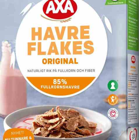 Bilde av Axa havreflakes. Bilde av Axa havreflakes.