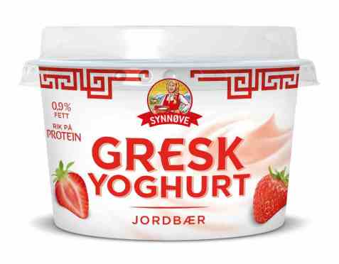 Bilde av Synnøve gresk yoghurt jordbær. Bilde av Synnøve gresk yoghurt jordbær.