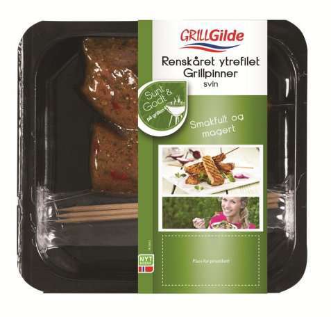 Bilde av Gilde ytrefilet grillpinner svin. Bilde av Gilde ytrefilet grillpinner svin.