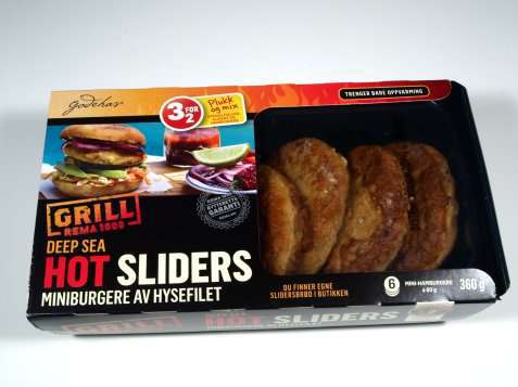 Bilde av Rema 1000 Deep sea hot sliders. Bilde av Rema 1000 Deep sea hot sliders.
