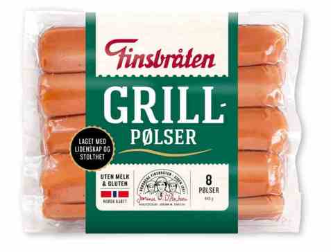 Bilde av Finsbråten Grillpølser 440gr. Bilde av Finsbråten Grillpølser 440gr.