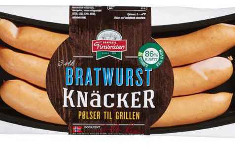 Bilde av Finsbråten knacker Bratwurst. Bilde av Finsbråten knacker Bratwurst.