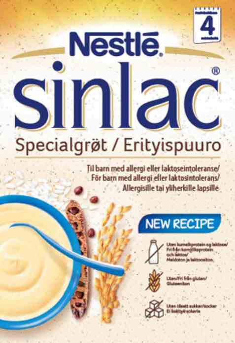 Bilde av Nestle Sinlac spesialgrøt, spiseklar. Bilde av Nestle Sinlac spesialgrøt, spiseklar.
