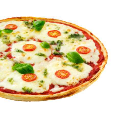 Bilde av Buitoni Pizza Mozzarella og pesto. Bilde av Buitoni Pizza Mozzarella og pesto.