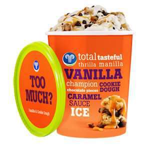 Bilde av Hjem Is Too Much Vanilla & cookie dough. Bilde av Hjem Is Too Much Vanilla & cookie dough.