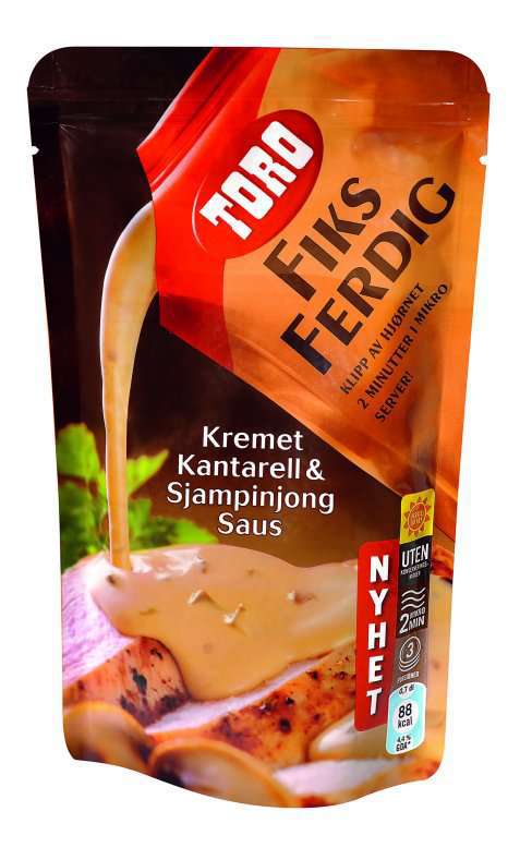 Bilde av Toro fiks ferdig kremet kantarellsaus. Bilde av Toro fiks ferdig kremet kantarellsaus.
