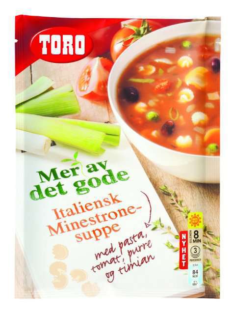 Bilde av Toro italiensk minestronesuppe med pasta tomat. Bilde av Toro italiensk minestronesuppe med pasta tomat.