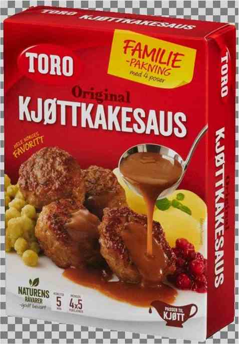 Bilde av Toro kjøttkakesaus økonomipakke tilberedt. Bilde av Toro kjøttkakesaus økonomipakke tilberedt.