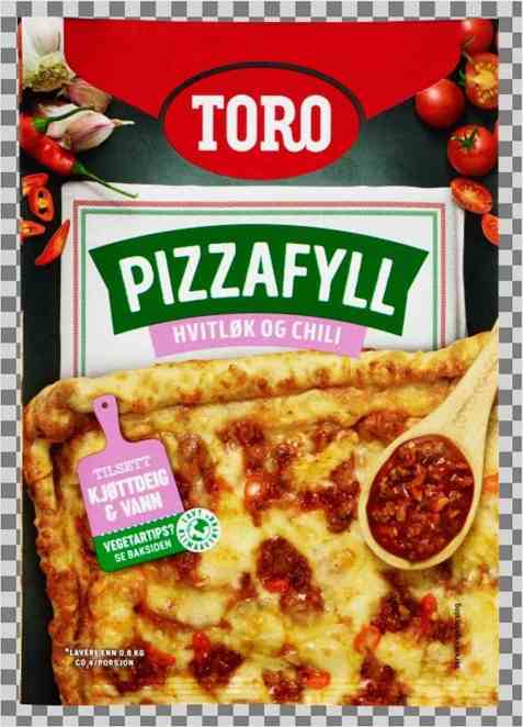 Bilde av Toro pizzafyll med hvitløk og søt chili. Bilde av Toro pizzafyll med hvitløk og søt chili.