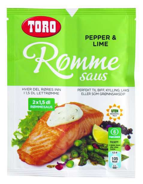 Bilde av TORO Rømmesaus med pepper & Lime. Bilde av TORO Rømmesaus med pepper & Lime.
