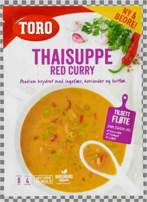 Bilde av Toro Thai red currysuppe. Bilde av Toro Thai red currysuppe.
