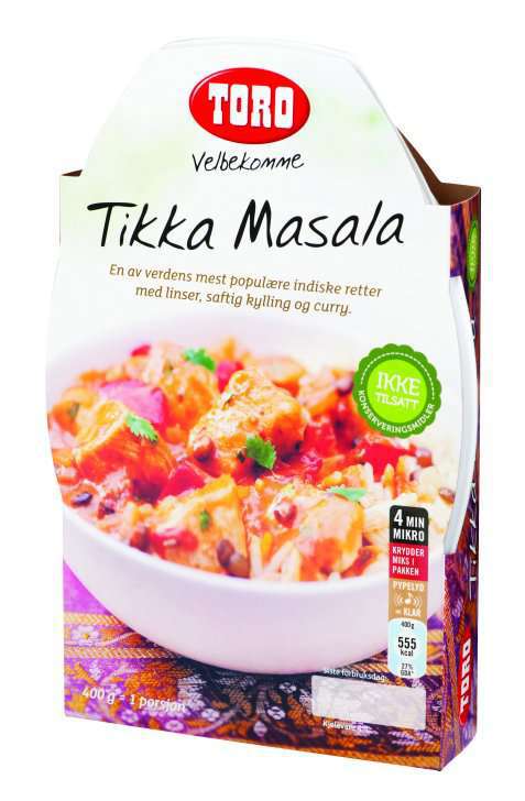Bilde av Toro Velbekomme tikka masala. Bilde av Toro Velbekomme tikka masala.