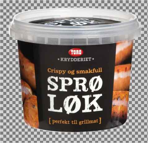Bilde av Toro krydderiet sprø løk. Bilde av Toro krydderiet sprø løk.