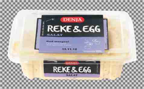 Bilde av Denja reker og egg i majones. Bilde av Denja reker og egg i majones.
