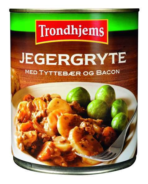 Bilde av Trondhjems Jegergryte med tyttebær og bacon. Bilde av Trondhjems Jegergryte med tyttebær og bacon.